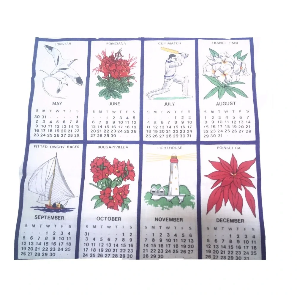 Ulster Weavers 1999 Bermuda Tea Towel Vintage Cottagecore Kitchen Decor Cloth